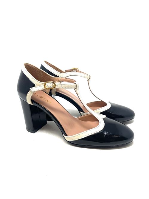 Damen Pumps aus Lackleder IL LACCIO | 2883NAPLAKNERO+CREMA